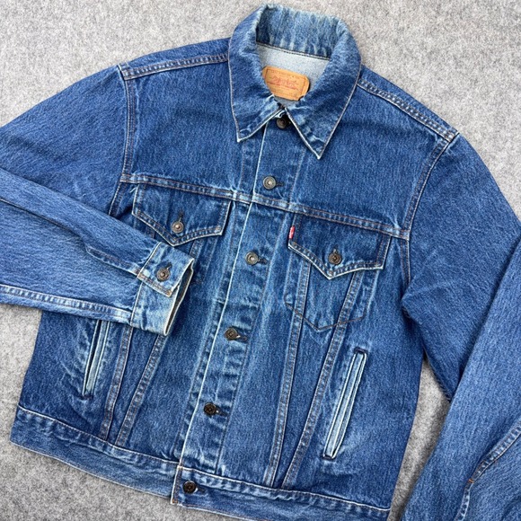 Levi's Other - VTG Levi's Denim Jacket Mens 42 Blue Trucker Type 3 80s Canada 70506-0216